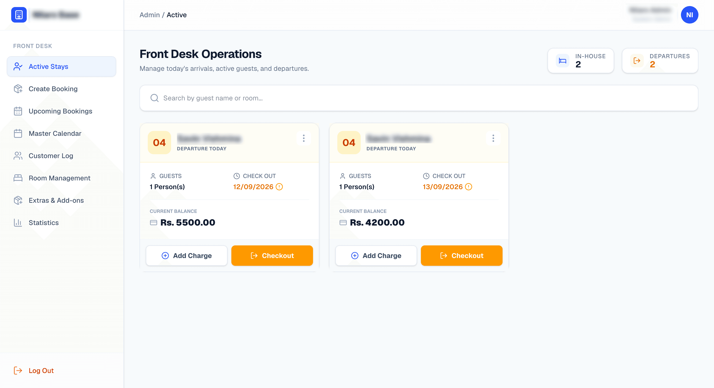 Management Dashboard - view 2