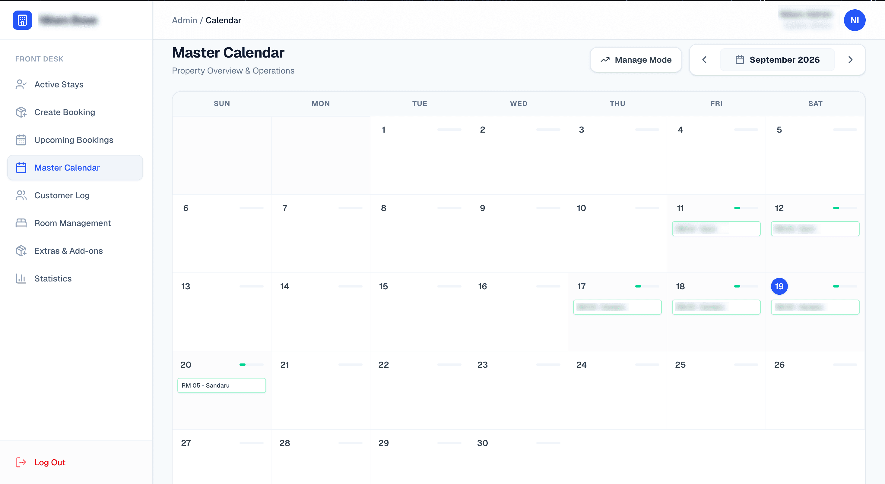 Management Dashboard - view 4